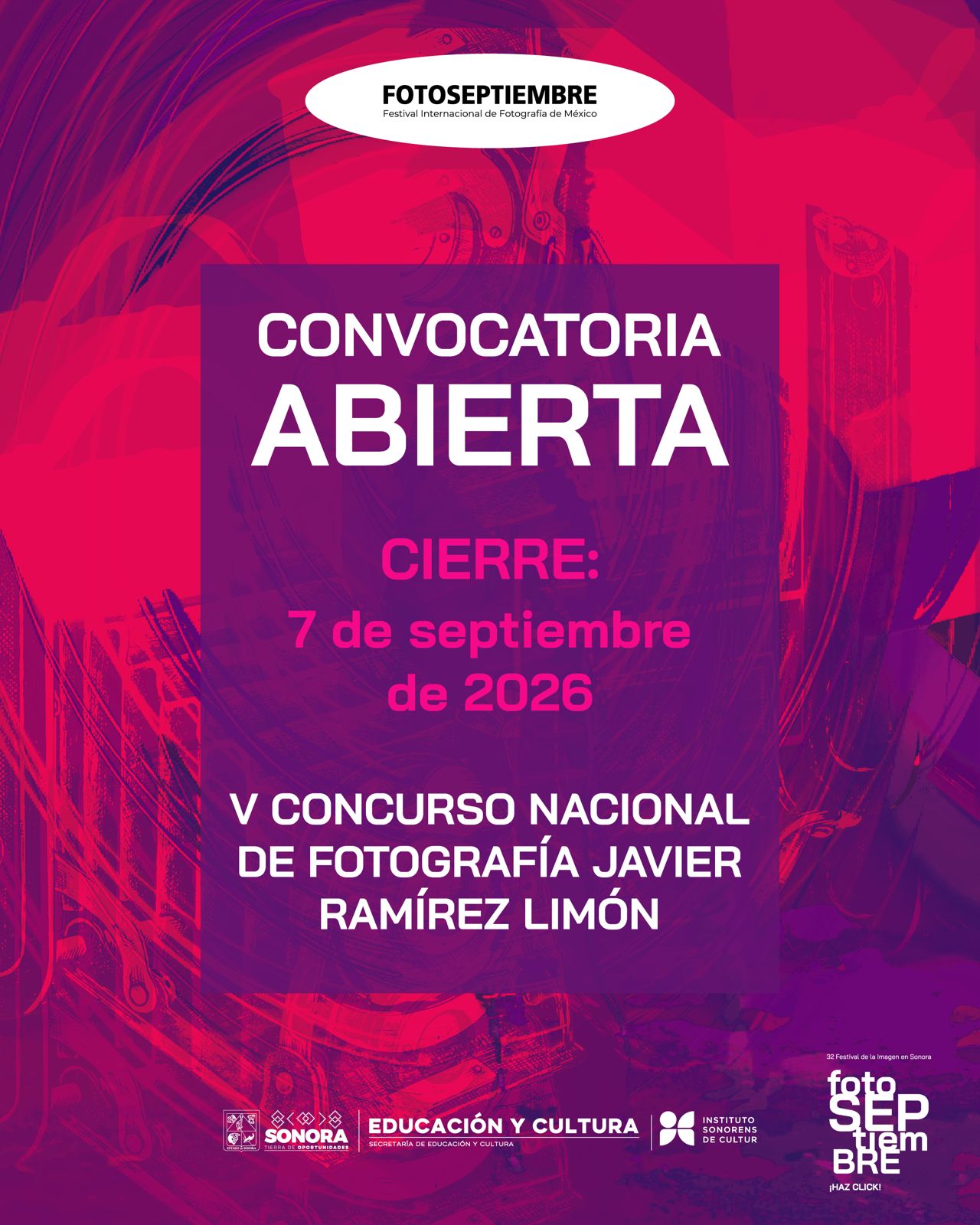 Bases para el V CONCURSO NACIONAL DE FOTOGRAFÍA "JAVIER RAMÍREZ LIMÓN"